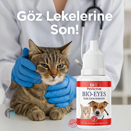 - Kedi ve Köpekler için Göz Yaşı Lekesi Temizleme Solüsyonu 50ml