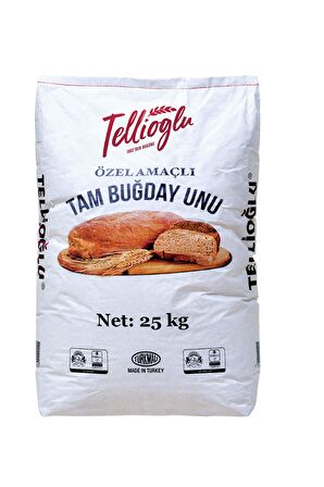 Tellioğlu Tam Buğday Unu 25 Kg