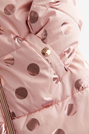 Next Baby Pink Tam Polar Astarlı Suya Dayanıklı Kar Tulumu