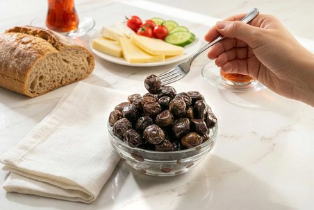 Doğal Fermente Siyah Zeytin 500 Gr
