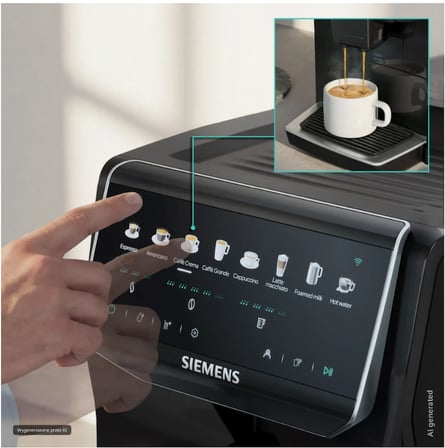 SİEMENS TP553E05 EQ500 iAroma Piyano Siyah Otomatik Kahve Makinesi
