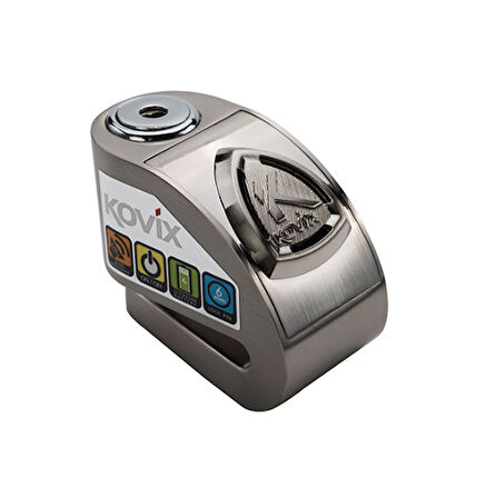 KOVIX KD6-BM ALARMLI DİSK KİLİT GRİ
