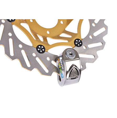 KOVIX KD6-BM ALARMLI DİSK KİLİT GRİ