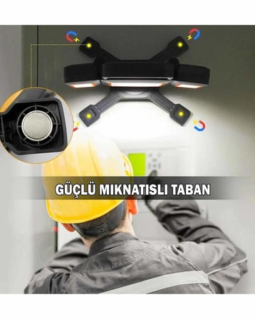 Rox 0225 Şarjlı Açılı Ayarlı Çalışma Feneri 2000 Lümen