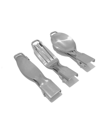 Madfox Heavy Duty 3in1 Katlanır Çatal Kaşık Bıçak Seti