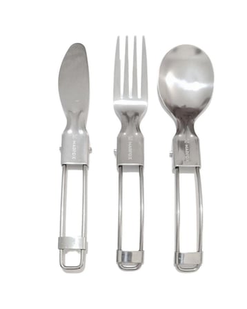 Madfox Heavy Duty 3in1 Katlanır Çatal Kaşık Bıçak Seti