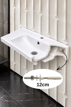 Dübelli Lavabo Montaj Vida Takımı 12 cm