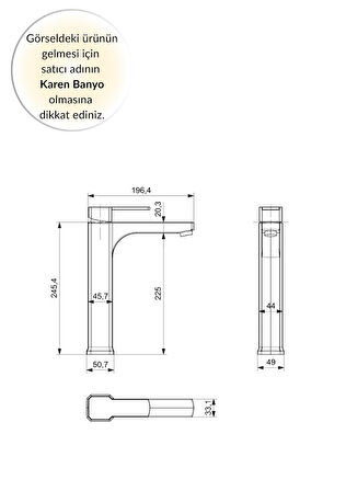 Karen Banyo Robin Çanak Lavabo Bataryası, Krom, Cisa-49019