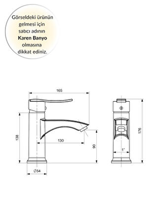 Karen Banyo Nova Lavabo Bataryası, Krom, Cisa 45813