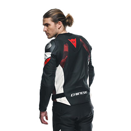 Dainese Avro 5 Blk Red Lava White Deri Mont SİYAH KIRMIZI