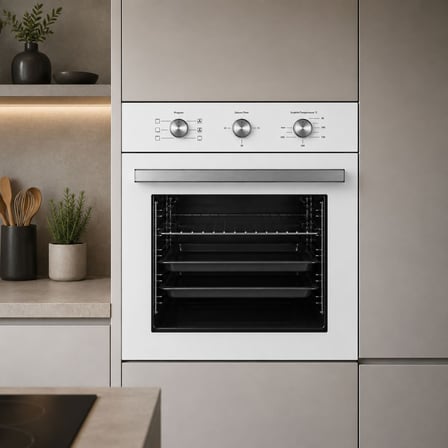 alveus mfa 614 8 program turbo ankastre fırın - beyaz