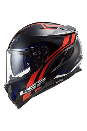 LS2 Challenger Propeller Kapalı Kask Kırmızı-Mavi M Beden