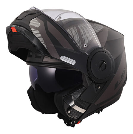  LS2 Scope Axıs Mat Siyah-Tıtanium Kask M Beden