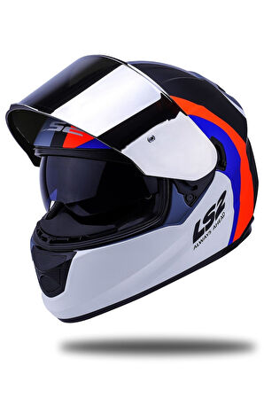 LS2 Stream Evo Loop II Mat Gri-Mavi Kask M Beden