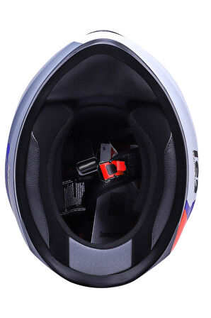 LS2 Stream Evo Loop II Mat Gri-Mavi Kask M Beden