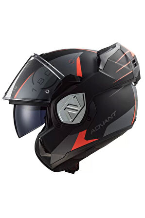 LS2 Advant Codex Mat Siyah-Tıtanıum Kask L Beden