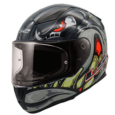 LS2 RAPID 2 SPOX KIRMIZI-GRİ KASK XXL
