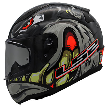 LS2 RAPID 2 SPOX KIRMIZI-GRİ KASK XXL