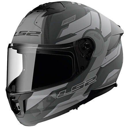 LS2 STREAM 2 SHADOW MAT TITANIUM-GRİ KASK M