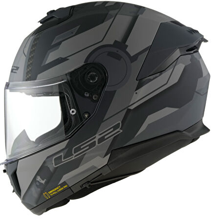 LS2 STREAM 2 SHADOW MAT TITANIUM-GRİ KASK M