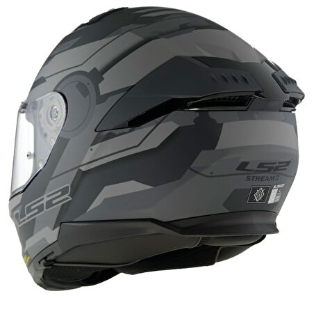LS2 STREAM 2 SHADOW MAT TITANIUM-GRİ KASK XL