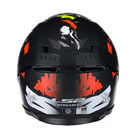 LS2 STREAM 2 A. MONKEY MAT SİYAH KASK M