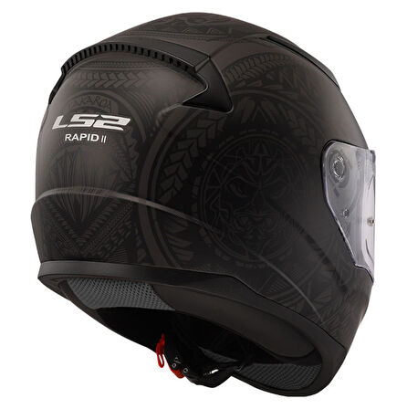 LS2 RAPID 2 TAKAROA MAT SİYAH KASK XXL