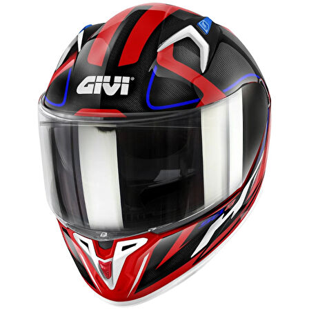 GIVI 50.8 RACER BEYAZ-KIRMIZI-SİYAH KASK L
