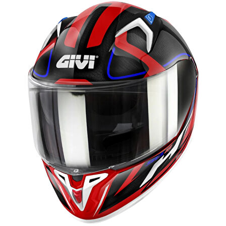 GIVI 50.8 RACER BEYAZ-KIRMIZI-SİYAH KASK M