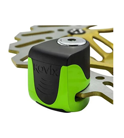 KOVIX KS6-FG ALARMLI DİSK KİLİT YEŞİL