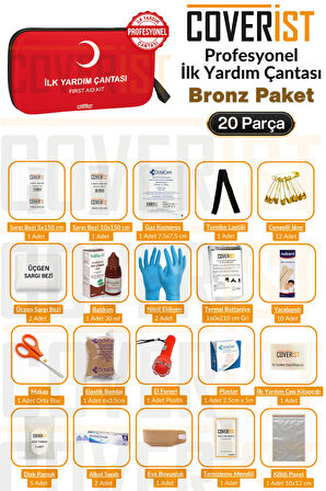 Eva İlk Yardım Çantası Acil Durum ve İlk Yardım Seti - Bronz Paket