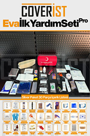 Eva İlk Yardım Çantası Acil Durum ve İlk Yardım Seti - Silver Paket