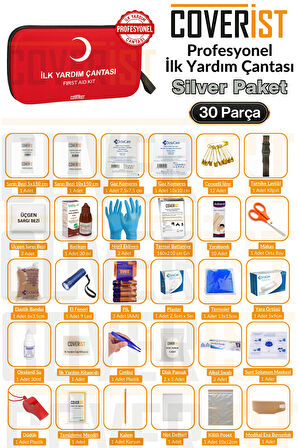 Eva İlk Yardım Çantası Acil Durum ve İlk Yardım Seti - Silver Paket