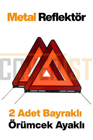 Trafik Seti ve İlk Yardım Seti - 4 Yıllık 1 KG Yangın Tüpü - Gold