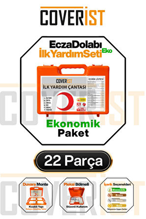 İş Yeri İlk Yardım Çantası Ecza Dolabı Acil Müdahale Seti - Eko Paket