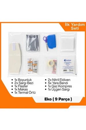 Eva Trafik Seti - 1 KG Yangın Tüpü - 4 Yıllık - Ekonomik Paket