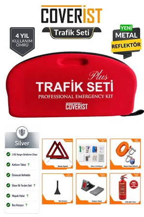 Eva Trafik Seti Plus - 1 KG Yangın Tüpü - 4 Yıllık - Silver Paket