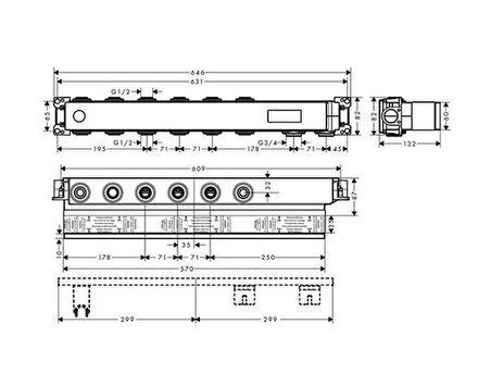 Hansgrohe RainSelect İç Set 4 Çıkış İçin - 15312180