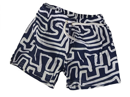 ÇİZGİ DESENLİ ERKEK DENİZ ŞORTU