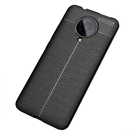 Smcase Xiaomi Redmi K30 Pro Kılıf Deri Dokulu Silikon
