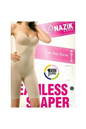 Kadın Beyaz Diz Üstü Tam Boy Korse