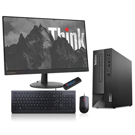 Lenovo Thinkcentre Neo Intel i5 12400 8 GB DDR4 RAM 1 TB SSD NVIDIA GeForce GT 1030 FreeDos Masaüstü Bilgisayar 