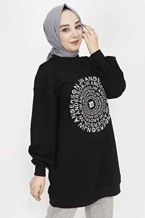 2 İp Kumaş Nakış Ve Taş Detaylı Sweatshirt