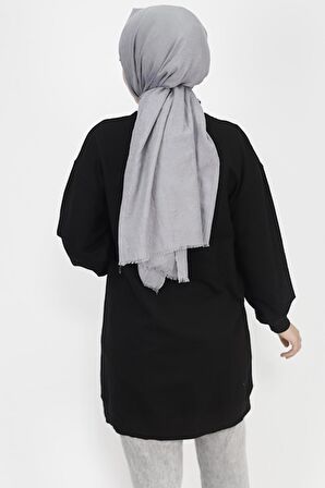 2 İp Kumaş Nakış Ve Taş Detaylı Sweatshirt