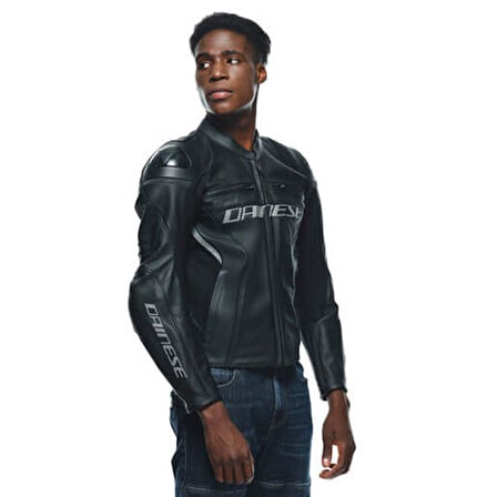 Dainese Racing 4 Black Black Deri Mont GRİ SİYAH