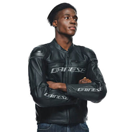 Dainese Racing 4 Black Black Deri Mont GRİ SİYAH