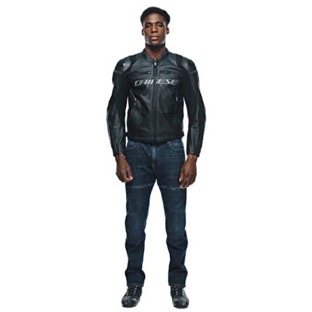 Dainese Racing 4 Black Black Deri Mont GRİ SİYAH