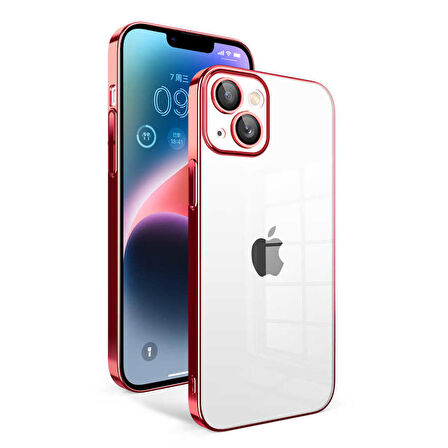 Gpack Apple iPhone 14 Kılıf Kamera Korumalı Garaj Electroplated PC Sert Kapak