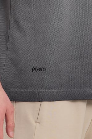 Erkek Siyah Bisiklet Yaka Yıkamalı Basic T-shirt - 165