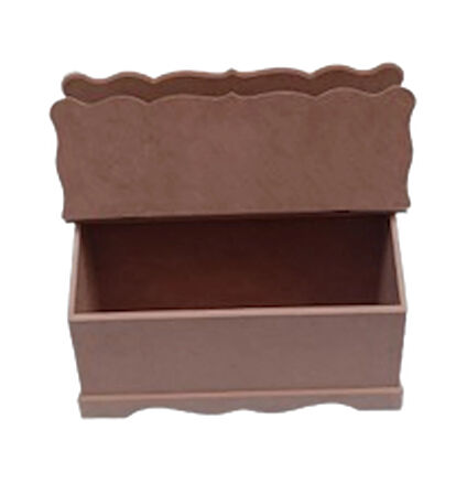 Ahşap Mdf Bay 2 Kapaklı Takım Dikiş Çantası 36x24x19